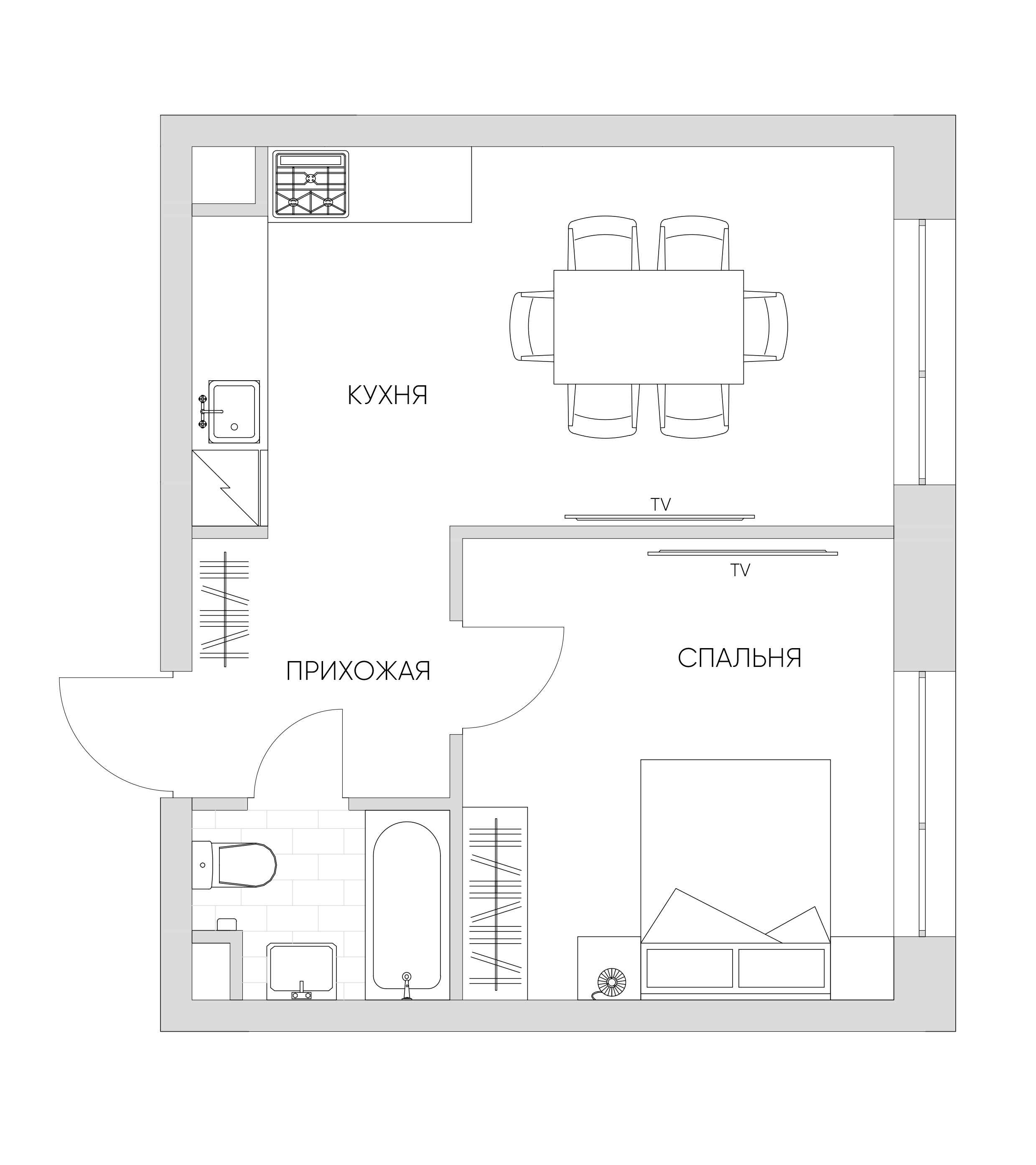 1 комн. квартира, 35.9 м², 13 этаж 
