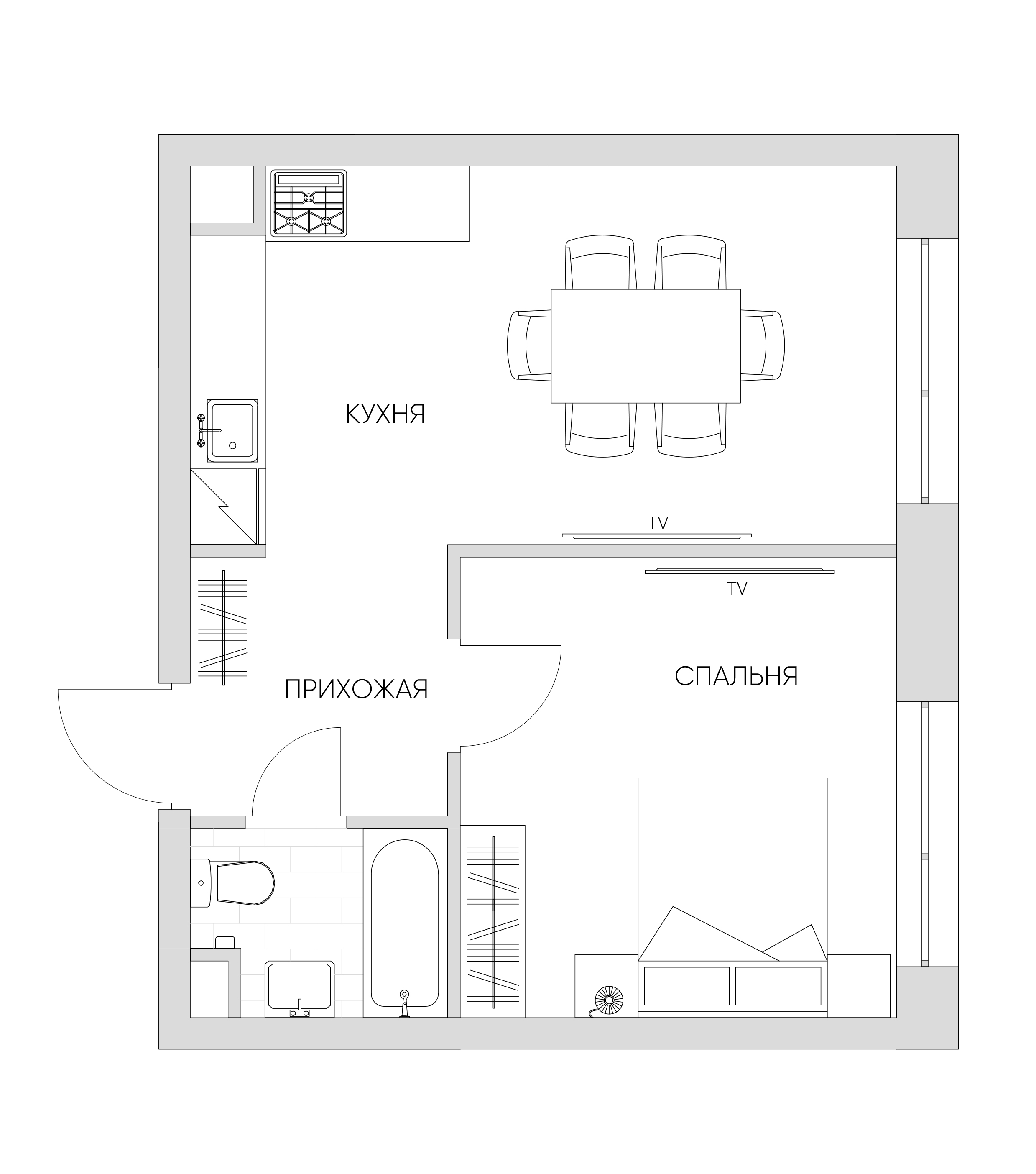 1 комн. квартира, 36.2 м², 15 этаж 
