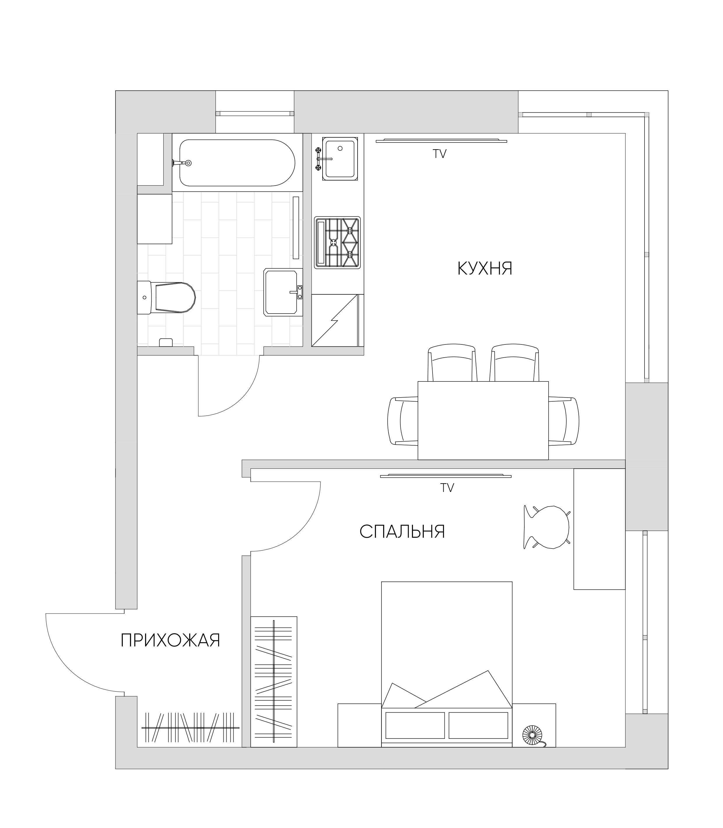 1 комн. квартира, 37.9 м², 16 этаж 