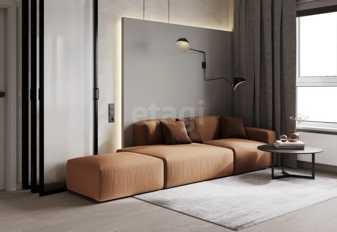 1 комн. квартира, 44.8 м², 3 этаж 
