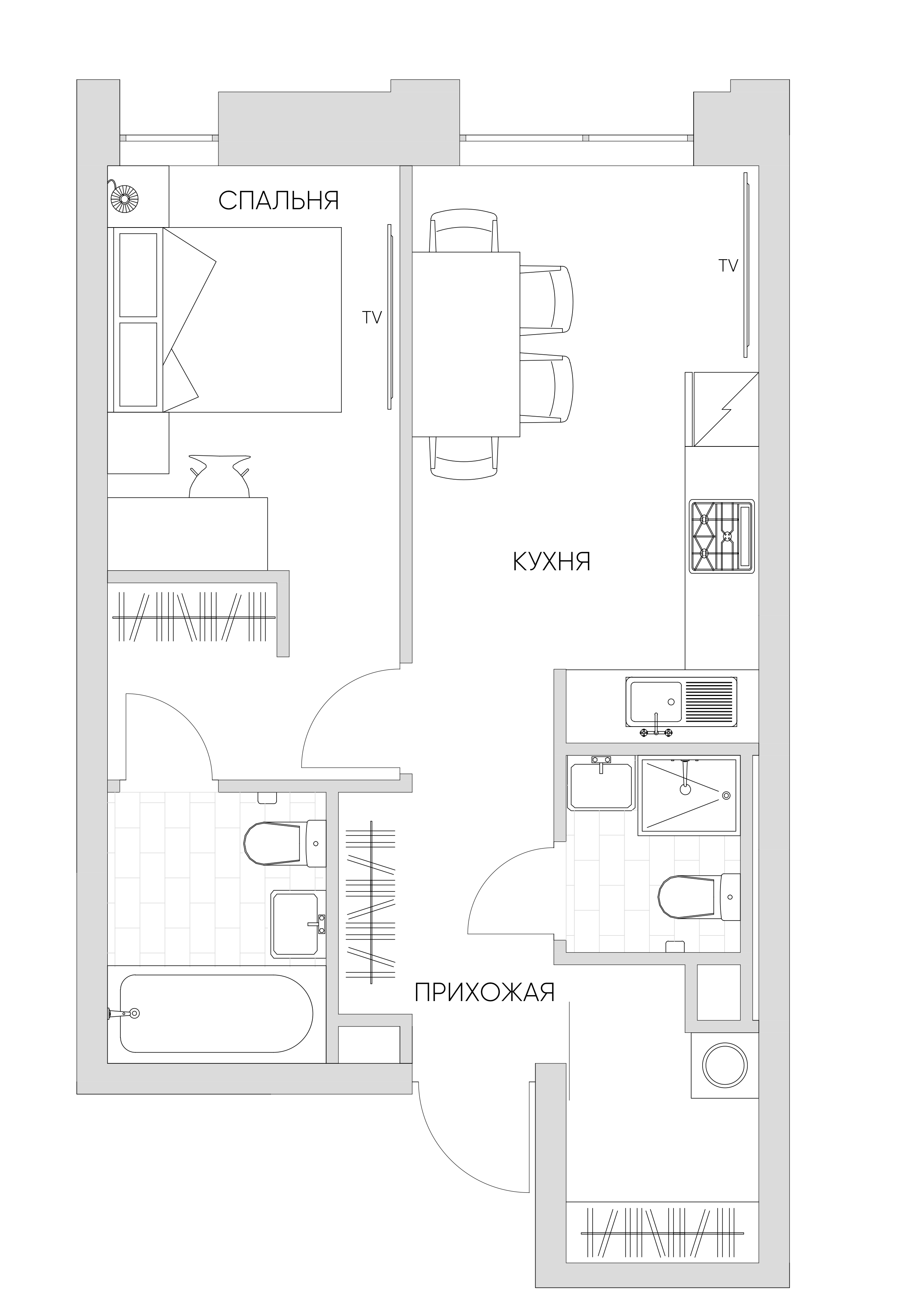 1 комн. квартира, 38.4 м², 14 этаж 