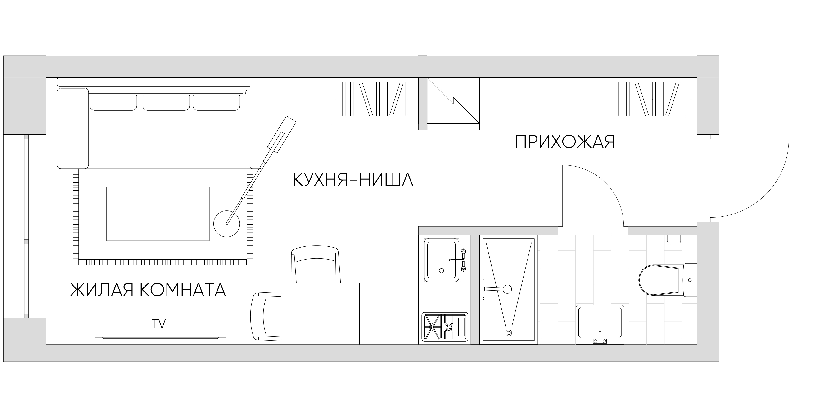 студия, 22.3 м², 14 этаж 
