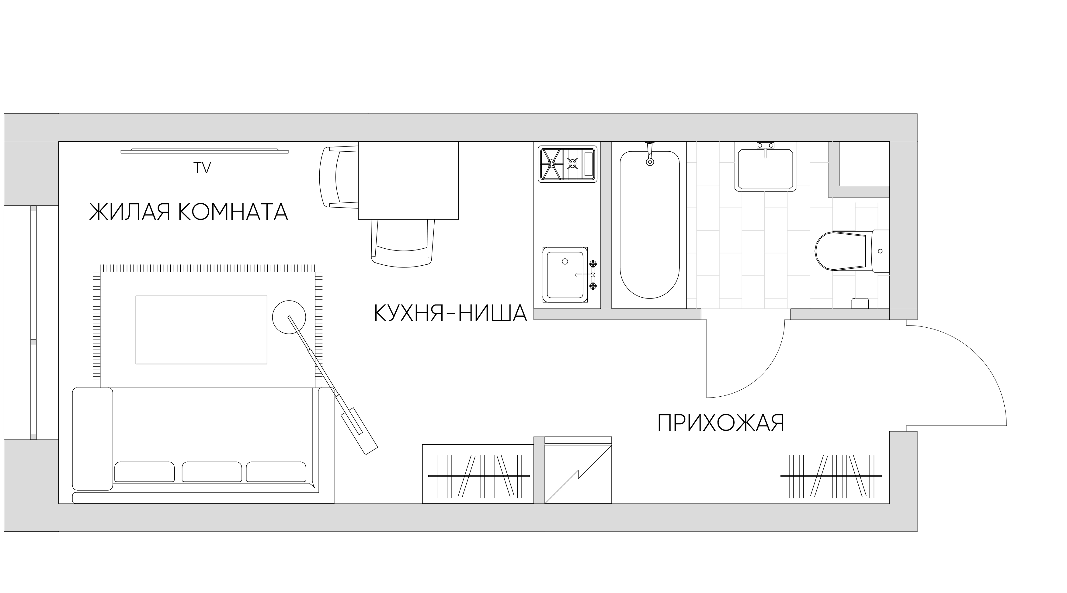 студия, 23.3 м², 15 этаж 