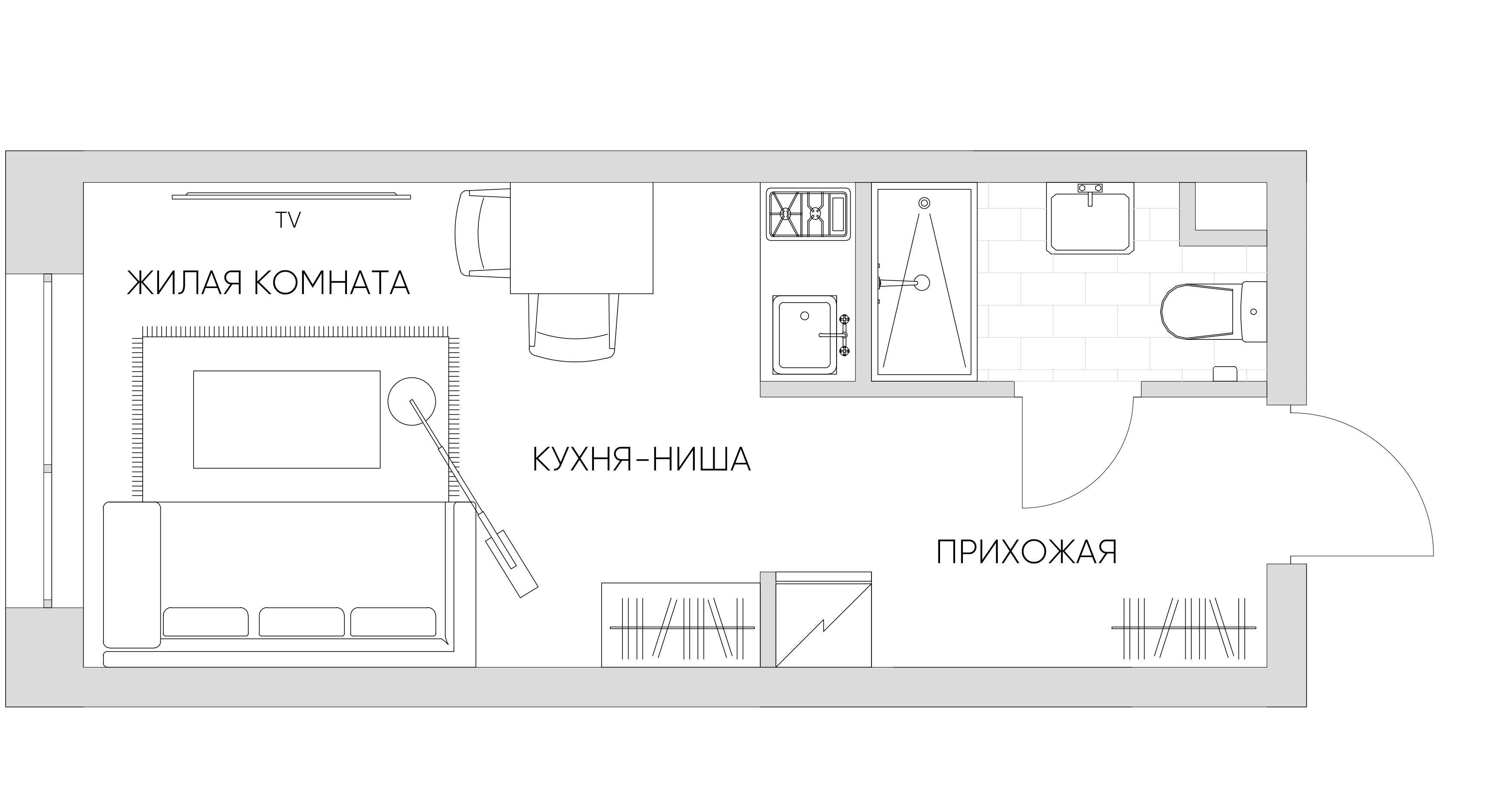 студия, 22.2 м², 21 этаж 