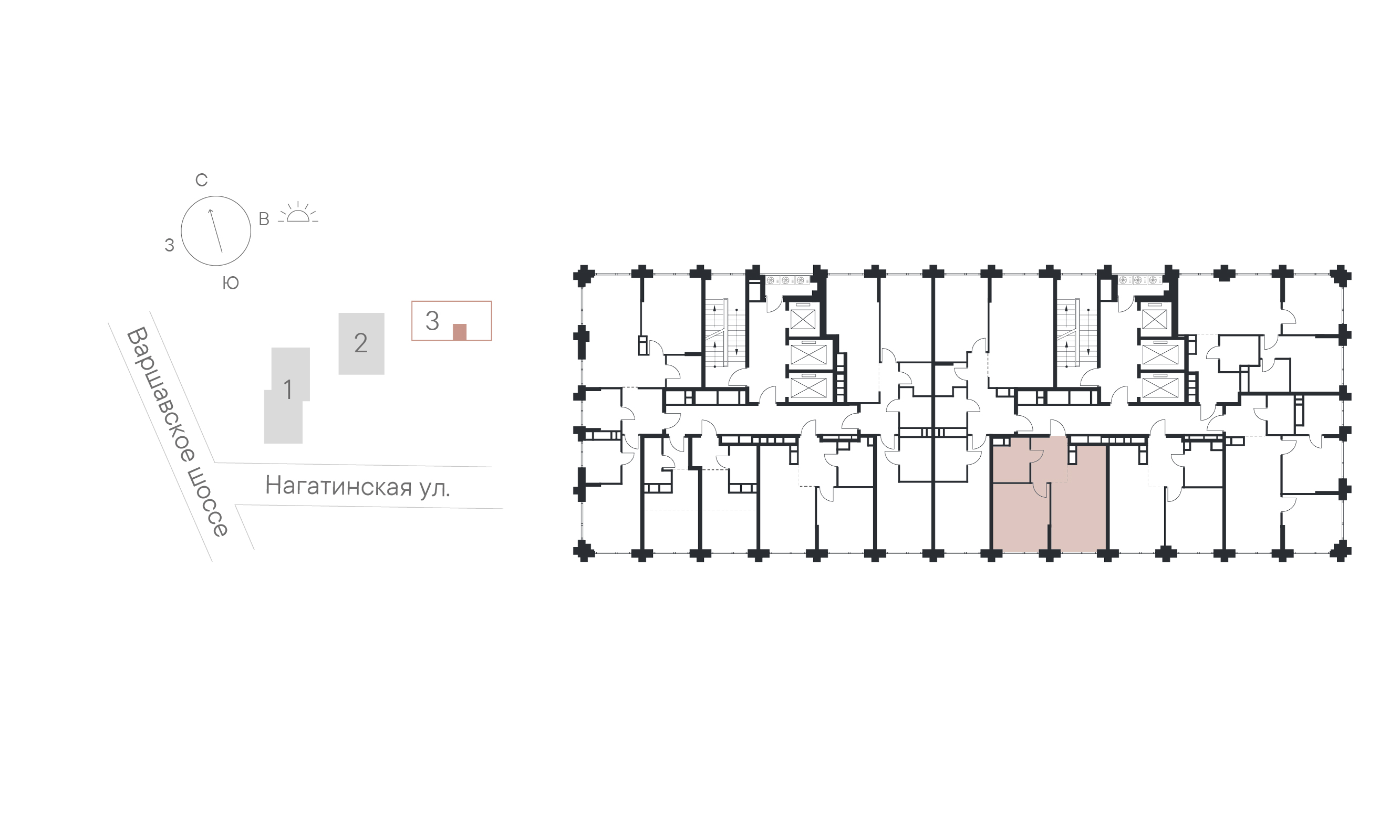 1 комн. квартира, 40 м², 16 этаж 