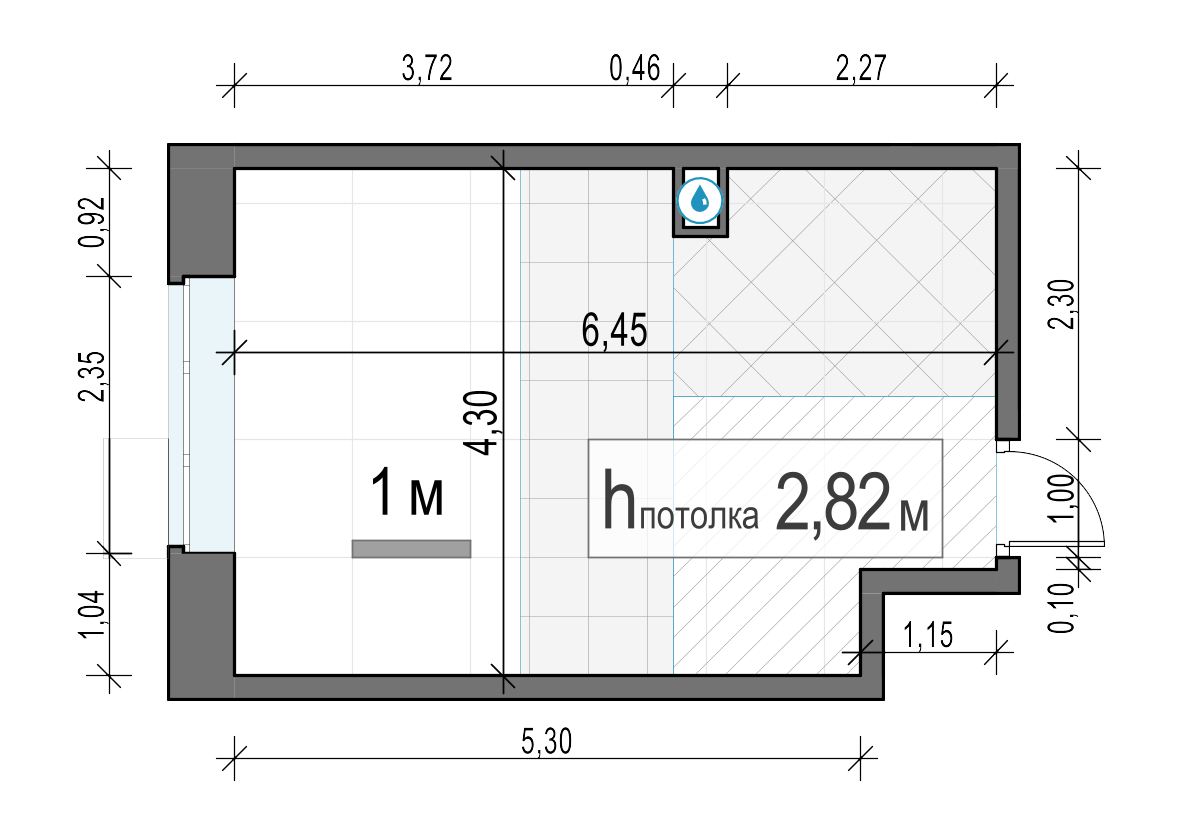 студия, 26.1 м², 11 этаж 