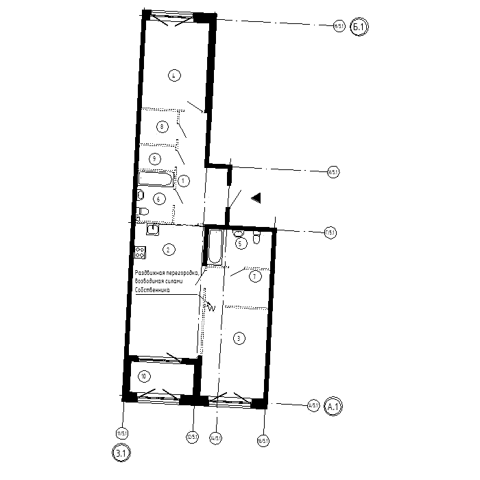 1 комн. квартира, 88.2 м², 2 этаж 